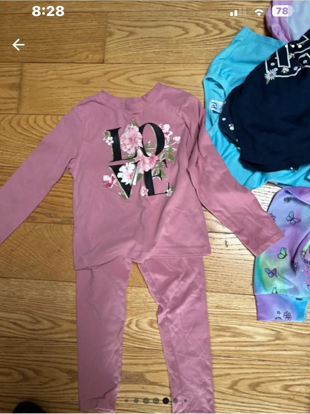 The Children's Place 6 sets Girls Pajama Set Bundle - Pink, Mint, Navy, Tie-Dye